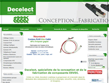 Tablet Screenshot of decelect.com